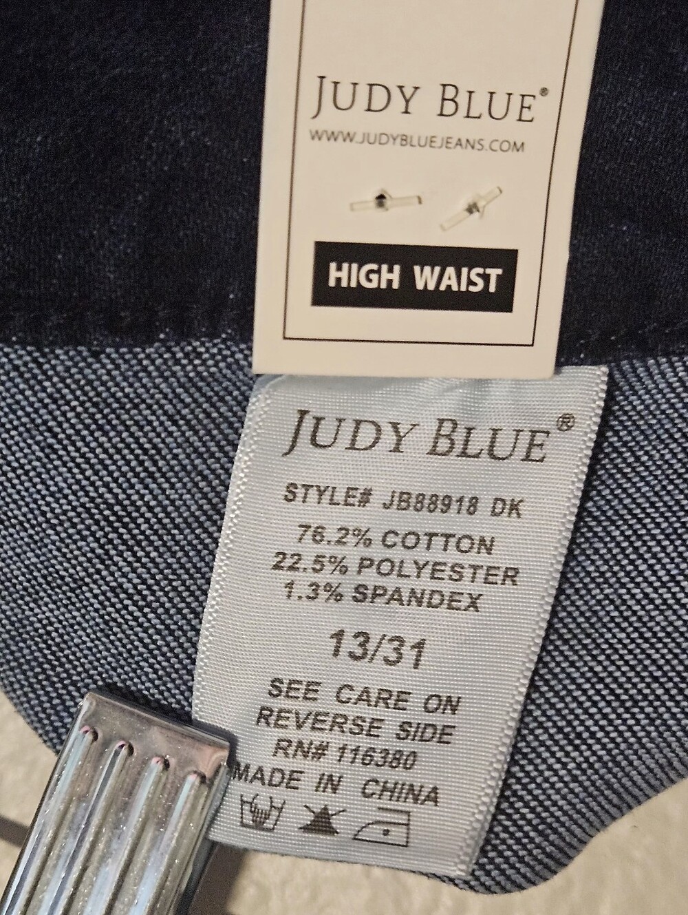 Judy Blue Horizon High-Rise Work Wear Utility Straight Leg Jeans Size 13/31 NWT - Picture 13 of 16